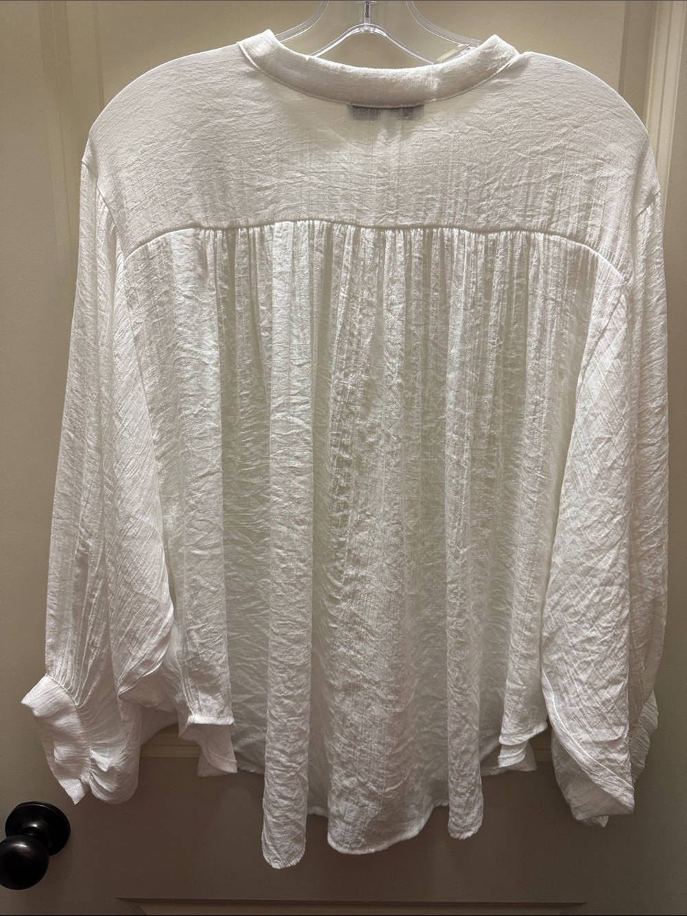 HYFVE White Button-Front Gauze Shirt - Picture 5 of 9